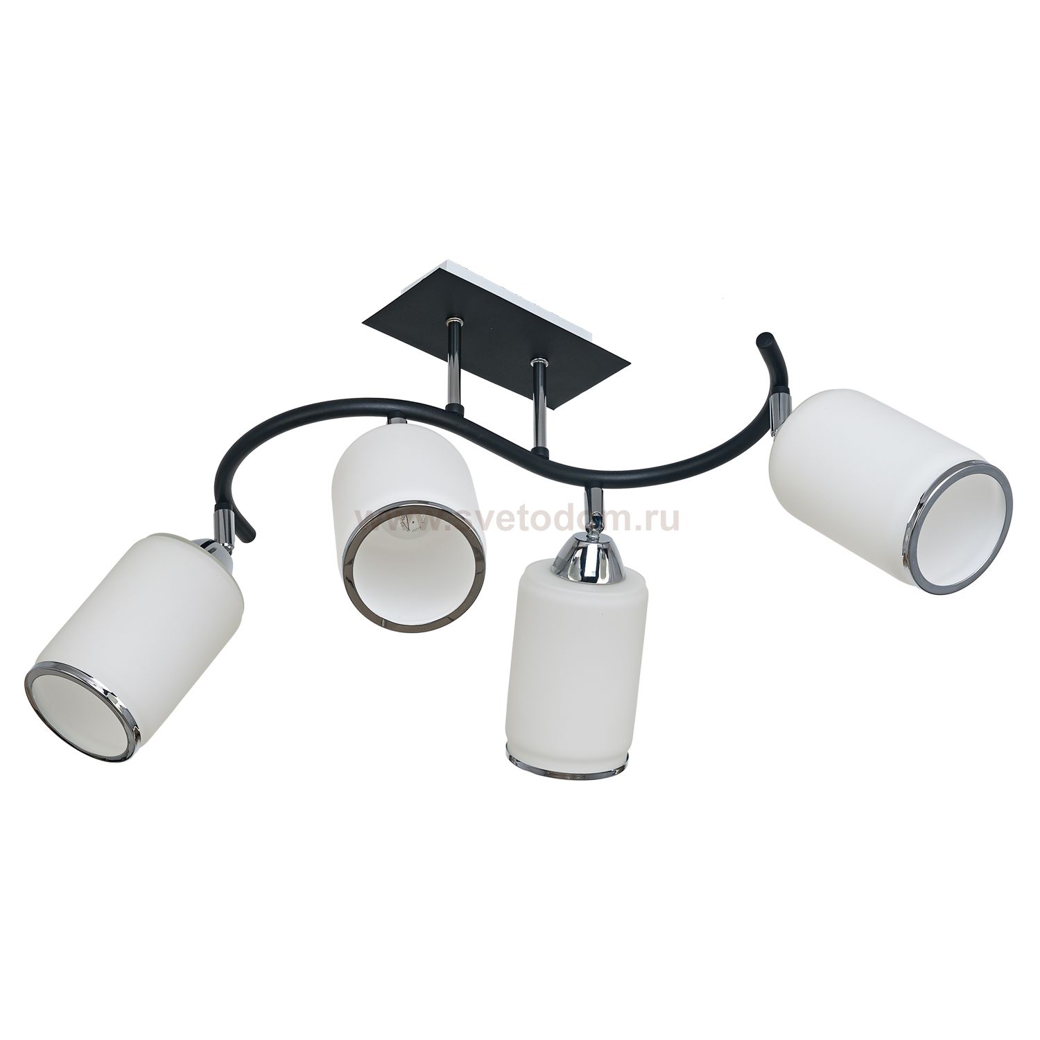 Потолочный светильник Экономсвет 7043/4BK+CH WT