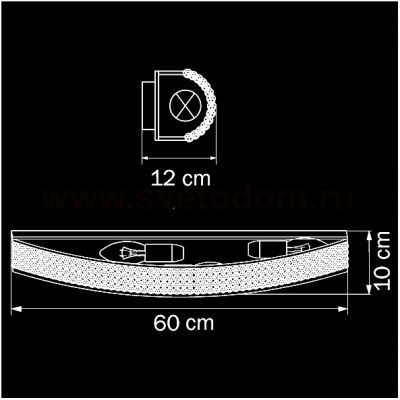 Светильник настенный Lightstar 704654 Monile