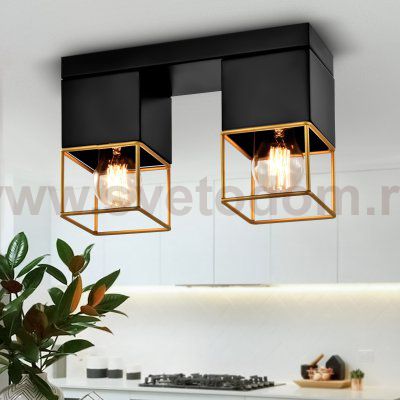 Светильник потолочный Rivoli Nadin 7049-702 2 х Е27 40 Вт лофт-кантри