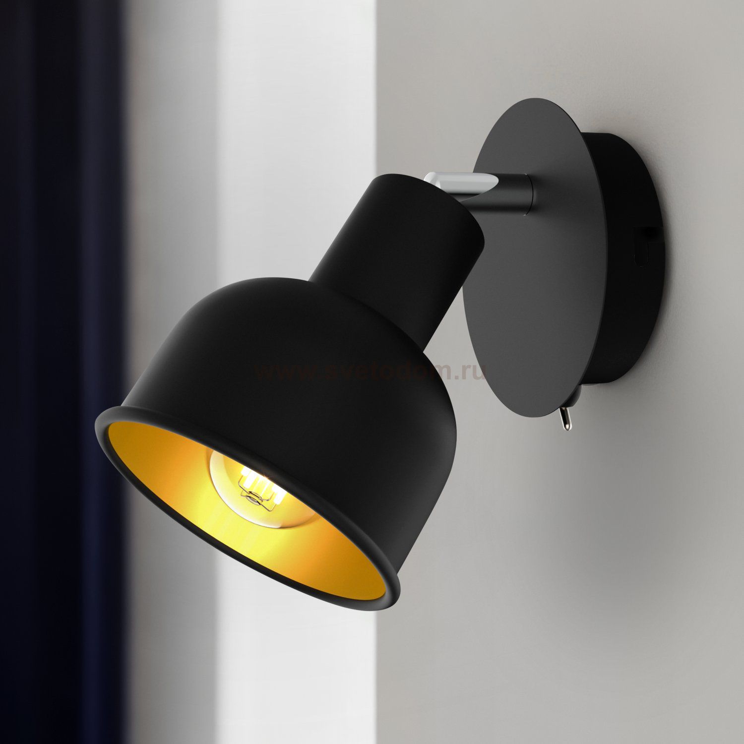 Светильник настенно-потолочный спот Rivoli Jessica 7050-701 1 х Е14 40 Вт поворотный с выключателем