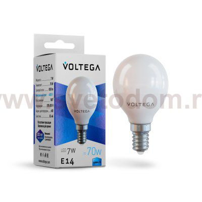 Лампа диодная Voltega VG2-G45E14cold7W (7055)