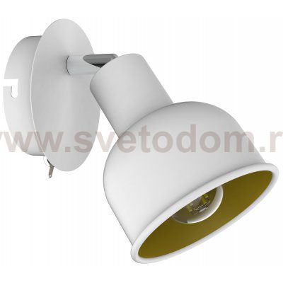 Светильник настенно-потолочный спот Rivoli Esmeree 7056-701 1 х Е14 40 Вт поворотный с выключателем