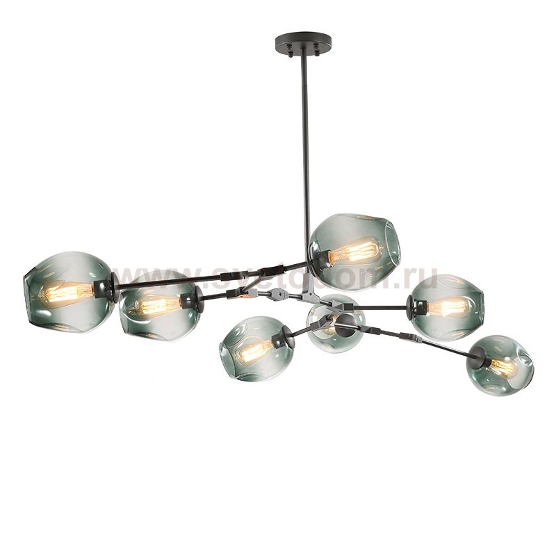 Люстра дизайнерская Delight 7058/7B black/smoky