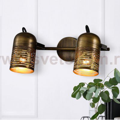 Светильник настенно-потолочный спот Rivoli Lamia 7062-702 2 х Е27 40 Вт поворотный модерн с выключателем