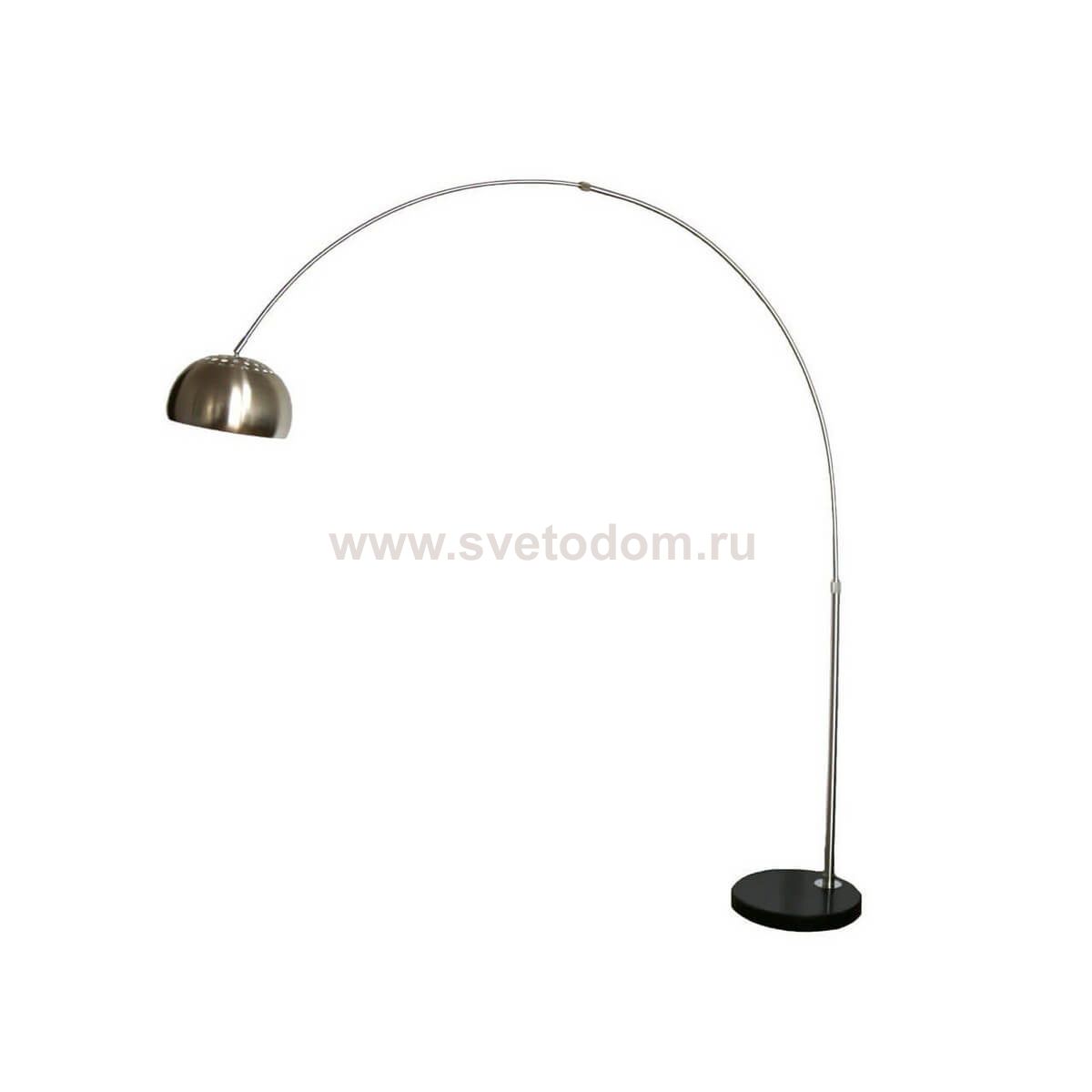 Торшер изогнутый АЛЬФАСИ Никель d190 h210 E27 1*40W Kink light 7063,16