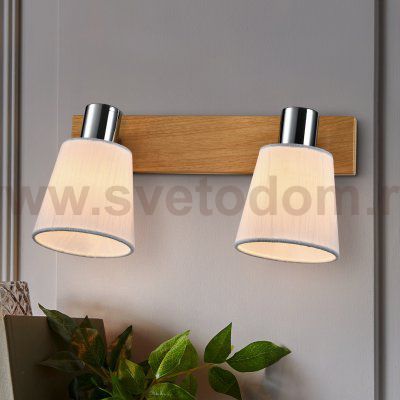 Светильник настенно-потолочный спот Rivoli Lachrimae 7063-702 2 х Е14 40 Вт поворотный модерн с выключателем