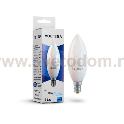 Лампа диодная Voltega VG2-C37E14cold10W