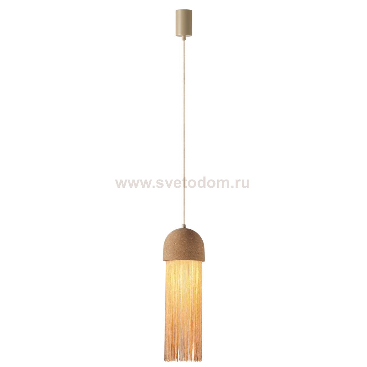 7073/1 ECODESIGN ODL26 Подвесной светильник бежевый/пробка/нити/металл IP20 LED GU10  5W 220-240V CORK