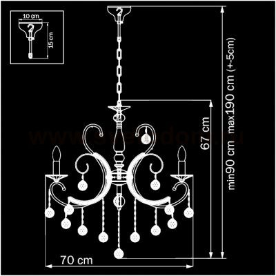 Люстра Lightstar 708087P ELEGANTE