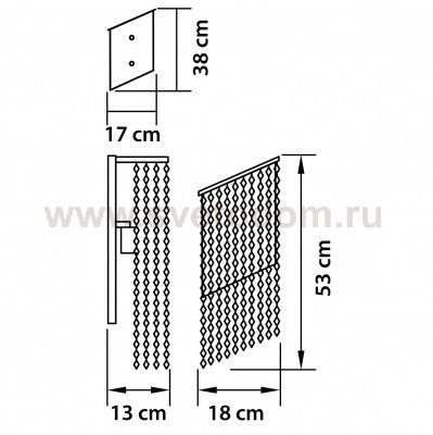 Светильник бра Lightstar 709632 Nuvola
