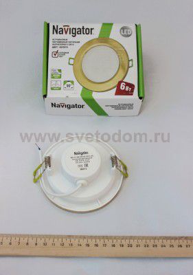 Светильник Navigator 71 371 NDL-R1-6W-840-GD-GX53-LED