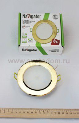Светильник Navigator 71 371 NDL-R1-6W-840-GD-GX53-LED