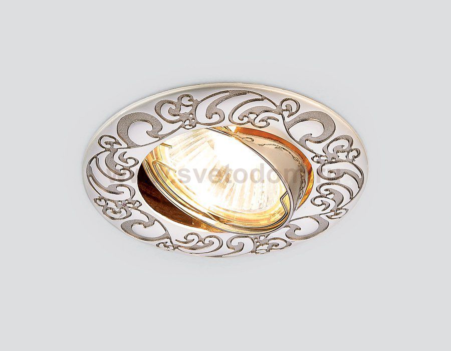 Светильник Ambrella 710 PS/N Перламутровое серебро/никель MR16