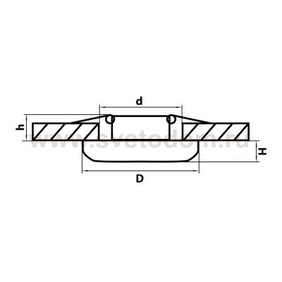 Светильник точечный встраиваемый диодный Lightstar 71057 Monde