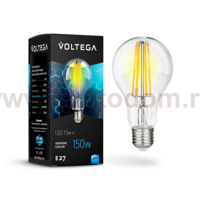 Лампочка светодиодная VG10-A1E27cold15W-F Voltega
