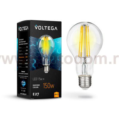 Лампочка светодиодная VG10-A1E27warm15W-F Voltega