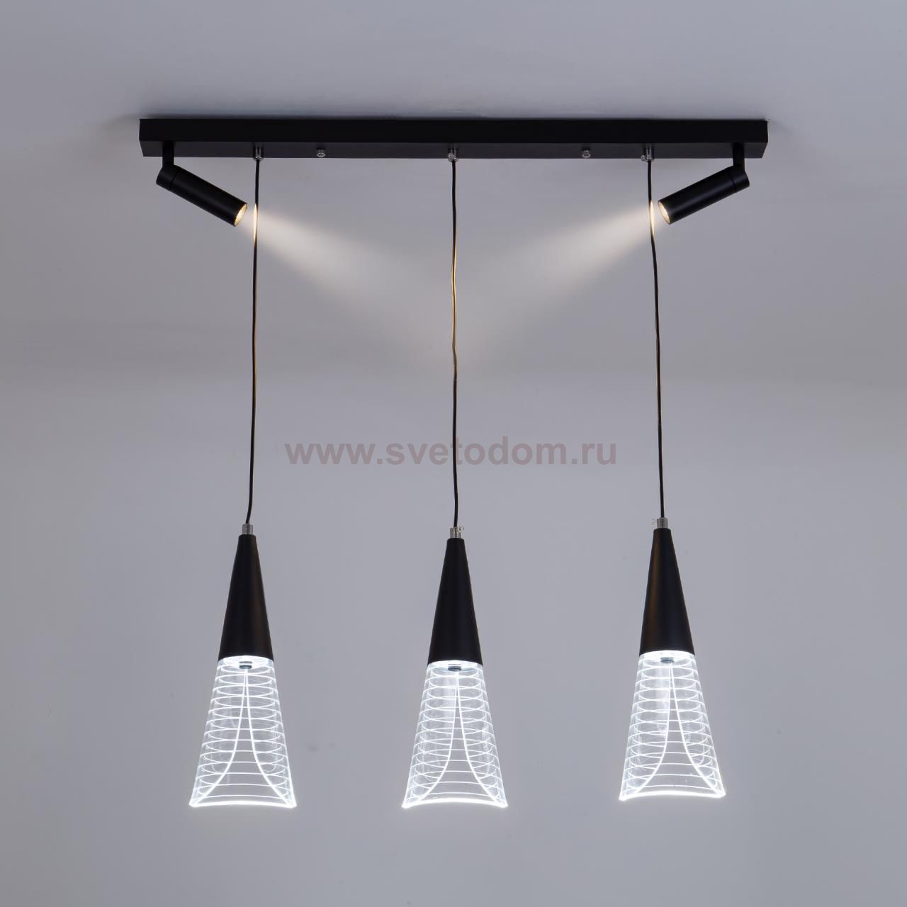 Подвесной светильник LED4U L7105-5 BK