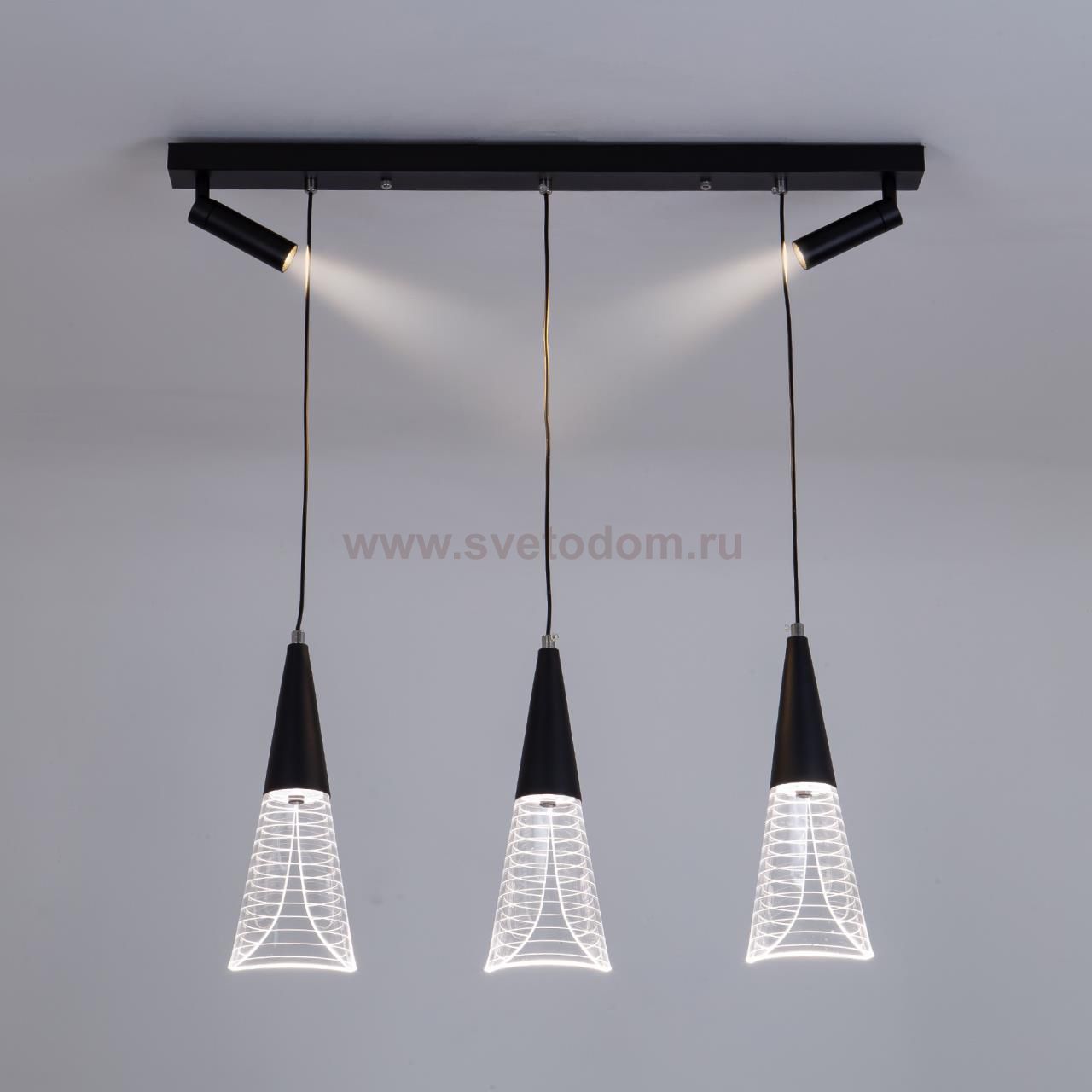 Подвесной светильник LED4U L7105-5 BK