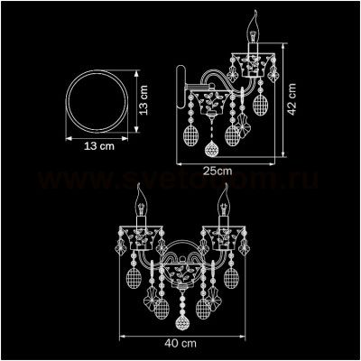 Светильник бра Lightstar 710622 Tesoro