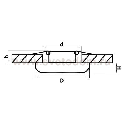Светильник точечный встраиваемый диодный Lightstar 71076 Monde