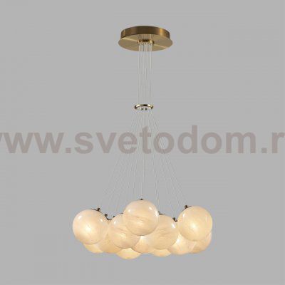 7109/13 MIDCENT ODL26 Подвесной светильник  металл/стекло/бронза/белый  IP20 E14 13*5W  220-240V MAGIA