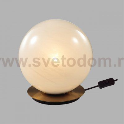 7109/1TL MIDCENT ODL26 Настольный светильник  металл/стекло/бронза/белый IP20 E27 5W  220-240V MAGIA