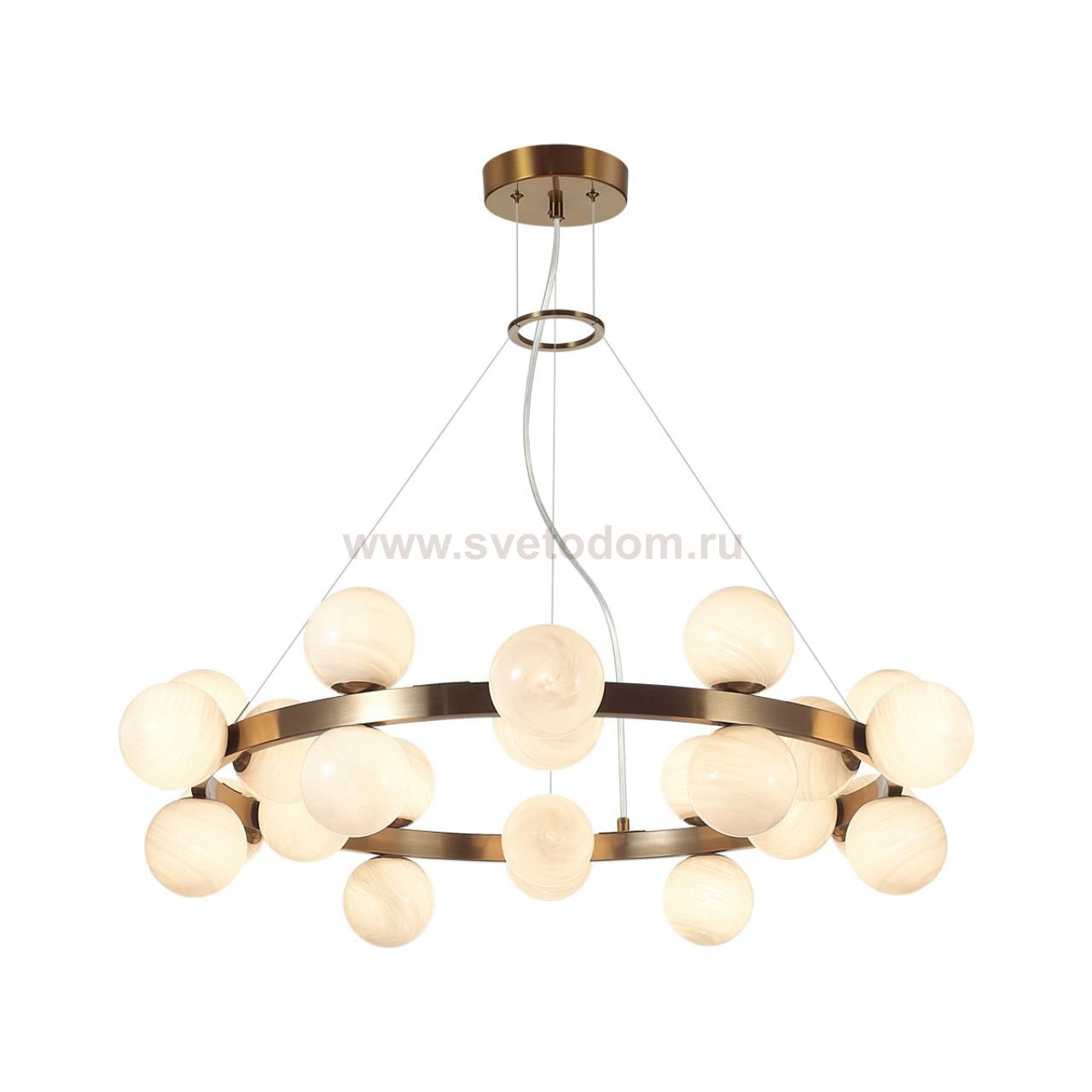 7109/24 MIDCENT ODL26 Подвесной светильник  белый/стекло/металл IP20 G9 24*5W  220-240V MAGIA