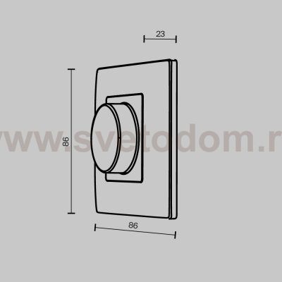 Роторная беспроводная панель управления Lighting control 711012