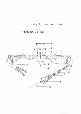 Люстра потолочная Lightstar 711060 Aereo