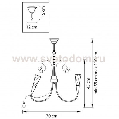 Люстра подвесная Lightstar 711093 AEREO