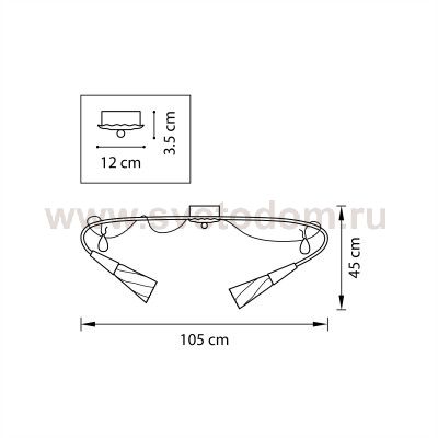 Люстра потолочная Lightstar 711121 Aereo