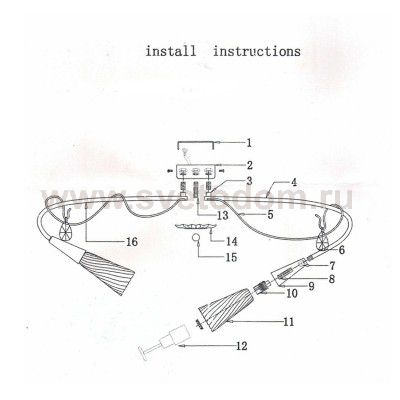 Люстра потолочная Lightstar 711121 Aereo