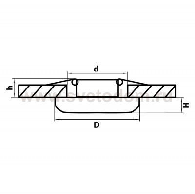 Светильник точечный встраиваемый диодный Lightstar 71134 Monde