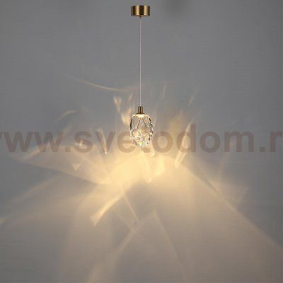 7114/4LC L-VISION ODL25 Подвесной светильник прозрачное  стекло/металл IP20 LED 4W 300Лм 3000K 200° 220V GEMME
