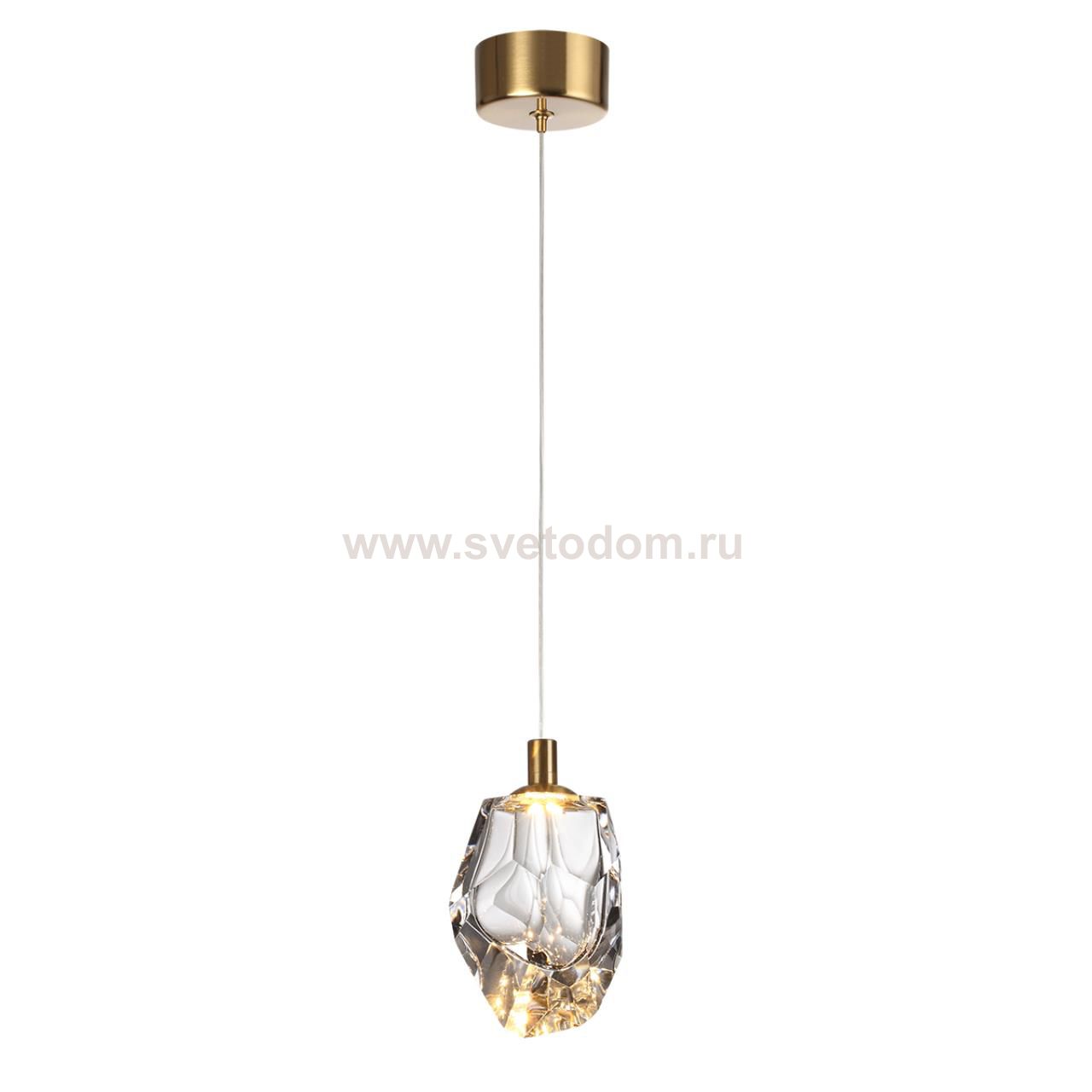 7114/4LC L-VISION ODL25 Подвесной светильник прозрачное  стекло/металл IP20 LED 4W 300Лм 3000K 200° 220V GEMME