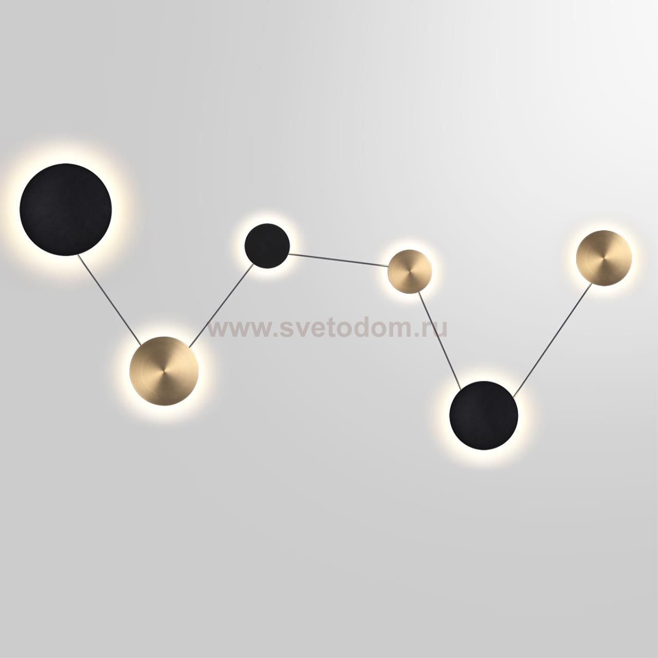 7115/36WL HIGHTECH ODL26 Настенный светильник  черный/бронза/металл IP20 LED 36W 1620Лм 3000K 220-240V GALAXY (ВМЕСТО 4211/51WL)