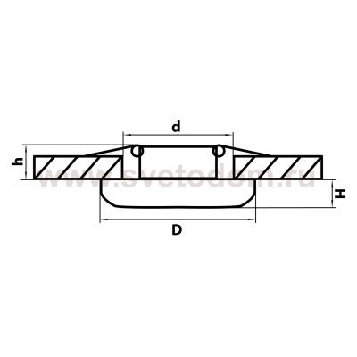 Светильник точечный встраиваемый диодный Lightstar 71154 Monde