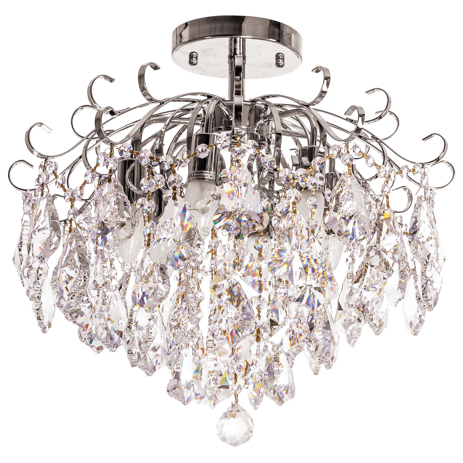 Люстра с хрусталем Экономсвет 71214/6 S CR WT