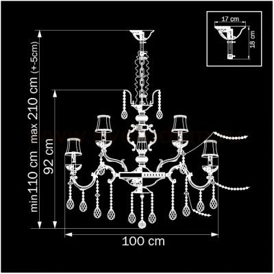 Люстра подвесная Lightstar 712214 Argento