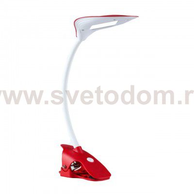 Настольная лампа ЭВИЯ LED ON/OFF 24*24*9,5 красная LED 2.7w Kink light 7129,06