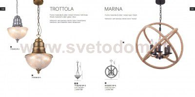 Светильник подвесной Divinare 7135/08 SP-3 TROTTOLA