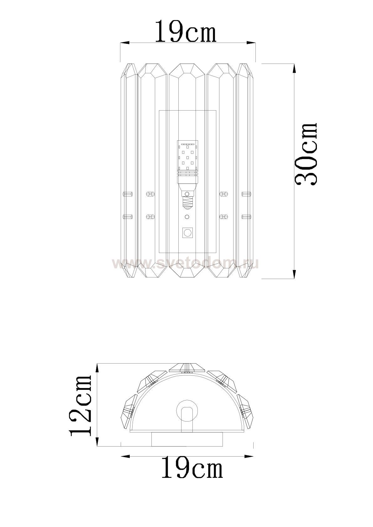 Светильник настенный Divinare 7136/18 AP-1 TENERIFE