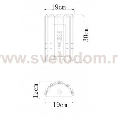 Светильник настенный Divinare 7136/18 AP-1 TENERIFE
