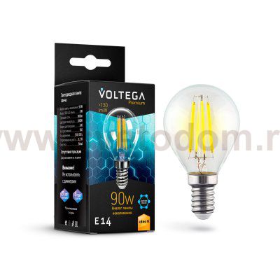 Лампа светодиодная Voltega VG10-G45E14warm9W-F (7136)