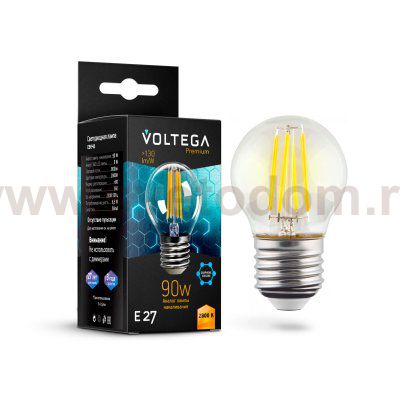 Лампа светодиодная Voltega VG10-G45E27warm9W-F (7138)