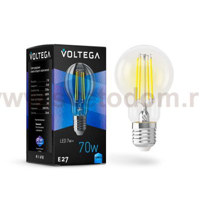 Лампа светодиодная Voltega VG10-A60E27cold7W-F (7141)
