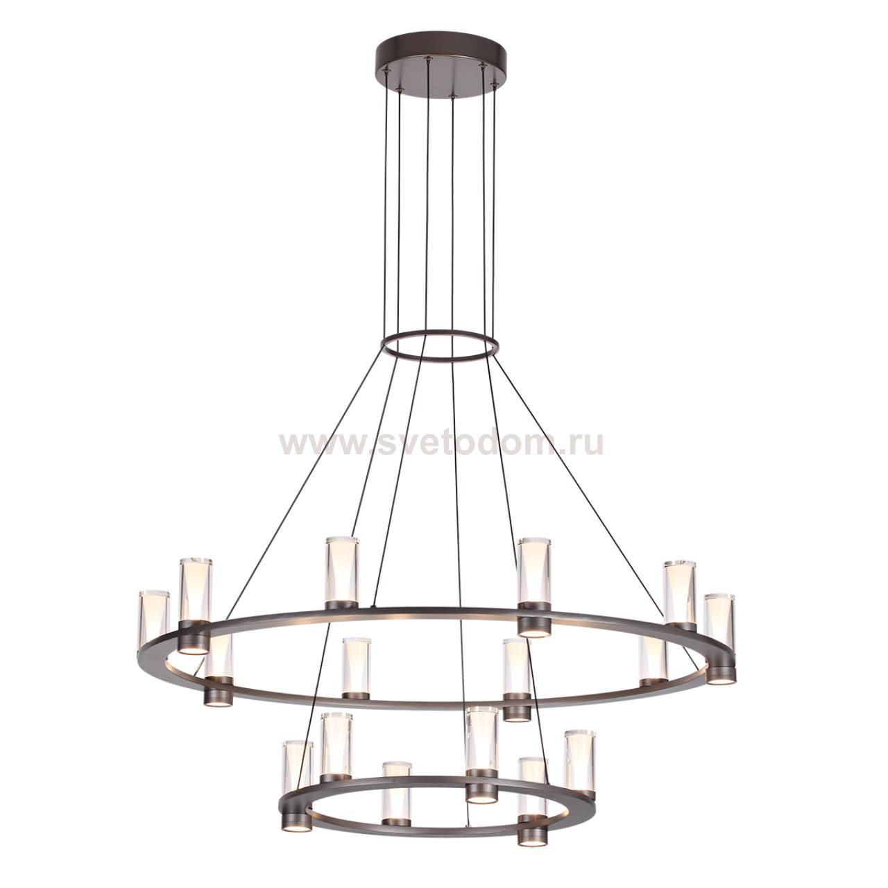 7143/110L HIGHTECH ODL26 Подвесной светильник  черный gun powder/акрилл/металл IP20 LED 93W 5960Лм 3000K 220V DEFANCE