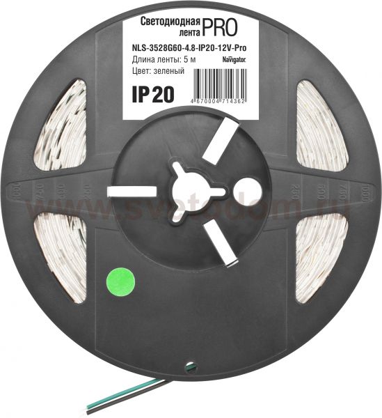 СД Лента Navigator 71 434 NLS-3528W60-4.8-IP65-12V-Pro R5