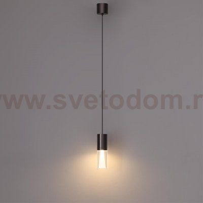 7143/4L HIGHTECH ODL26 Подвесной светильник  черный gun powder/акрилл/металл IP20 LED 4W 280Лм 3000K 180° 220V DEFANCE