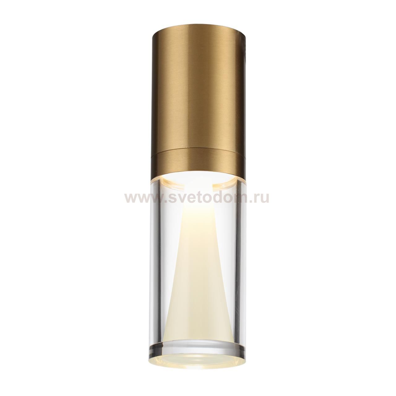 7144/4CL HIGHTECH ODL26 Потолочный светильник  античная бронза/акрилл/металл IP20 LED 4W 280Лм 3000K 180° 220V DEFANCE